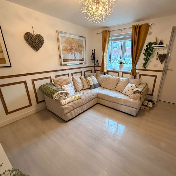 Living room after cleaning
